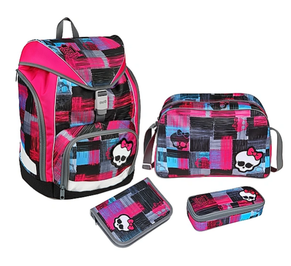 Schulrucksackset Twixter &quot;Monster High&quot;, 4-teilig