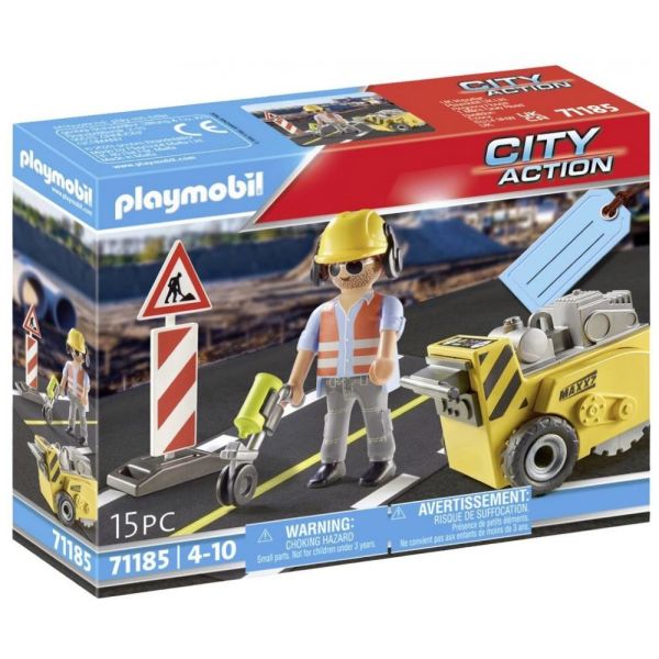 PLAYMOBIL® 71185 - Bauarbeiter mit Kantenfräser