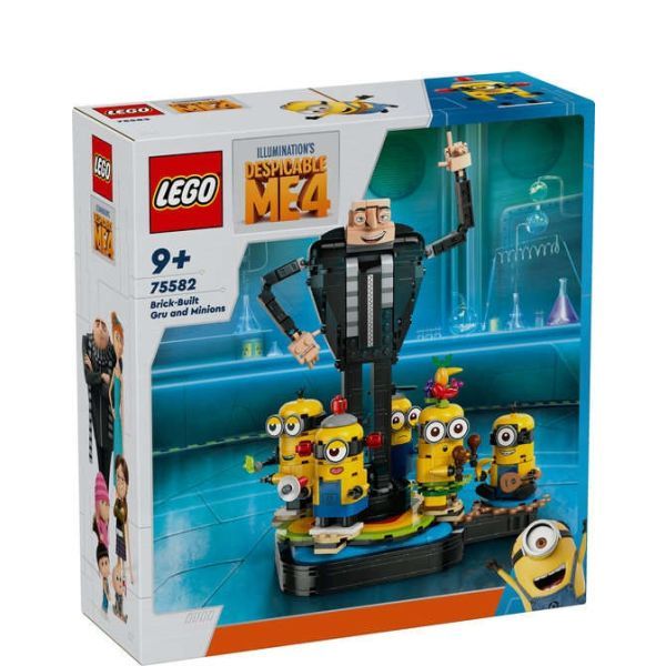 LEGO® Minions 75582 - Ich Einfach unverbesserlich 4 - Gru und die Minions aus LEGO Steinen